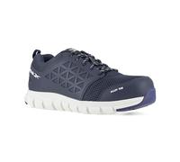 REEBOK WORK IB1030 S1P Excel Light Aluminium Toe Athletic PR Work Shoe, 42, NAVY/WHITE