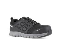 REEBOK WORK IB1031 S1P Excel Light Aluminium Toe Athletic PR Work Shoe, 43, Black/Grey