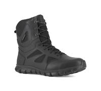 Reebok Work Women's Rb806 Sublite Cushion Tactical 8" Soft Toe Waterproof Boot with Side Zipper Black Military UK