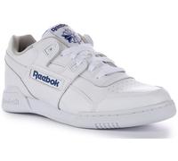 Reebok Workout Plus Full Grain Leather Retro Classic Shoe White Mens UK 5- 12