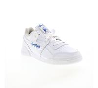 Reebok Workout Plus Mens White Leather Lace Up Lifestyle Sneakers Shoes