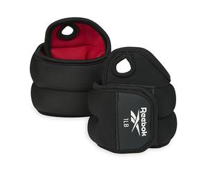 Reebok Wrist Weights, 2 x 1 lb Wearable Weights with Thumb Loop for Arm Fitness, Boxing, Yoga, Walking & More, Polyester Spandex Wrist Wraps, Home Workout Essentials & Gym Accessories for Women & Men