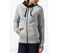 Reebok x UFC full zip hoodie sweatshirt - Grey XS-S-M