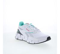 Reebok Zig Dynamica STR Womens White Canvas Lace Up Athletic Running Shoes