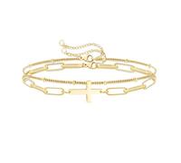 REEBOOOR Christian Cross Bracelet Religious Gift for Her Bible Verse God is Within Her She Will Not Fall Inspirational Bracelets, L, Zinc, cubic-zirconia