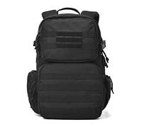 REEBOW GEAR Military Tactical Backpack Army Assault Pack Molle Bug Bag Backpacks Rucksack for Outdoor Sport Travel Hiking Camping Daypack Black