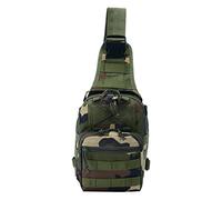 REEBOW GEAR Tactical Chest Bag Sling Shoulder Bag Outdoor Tactical Molle Bag Crossbody Rucksack EDC Chest Pack,A