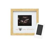 Reece Studio Thumbprint Sonogram Picture Frame, Ultrasound Picture Frame, Modern Nursery Wall Décor, Gender Neutral Baby Keepsake Frame, Family Keepsake, With Included Ink Pad For Mom And Dad's