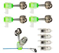 Reed Alarm, Reeds Bells - Twin Bells Indicator in the Sea - Sound Alert Accessories Versatile Efficient Clip LED Light for Dark Wild Lake