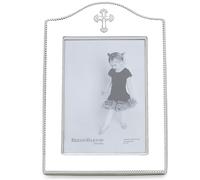 Reed & Barton Abbey Cross Silverplate 5" X 7" Frame, Silver-plated, Metallic, 1.4 LB