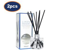 Reed Diffuser 100Ml Airpure Linen Room Long Lasting Scent Home Fragrance 2Pcs