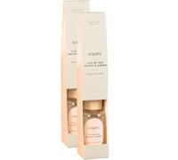Reed Diffuser 50ml x Pack of 2 - Happy - Fill Your Home With This Sweet Smelling Reed Diffuser - Add Some Style and Luxury to Your Home - Fragrance: Amber & Lily of the Valley