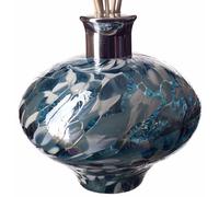 Reed Diffuser/Bud Vase in Turquoise & White