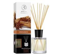 Reed Diffuser Cinnamon - 200ml - Room Diffuser with Cinnamon Essential Oil - Scented Diffusers with Sticks - Home Fragrance - Air Freshener - Cinnamon Scent - Room Fragrance - Warm Scent