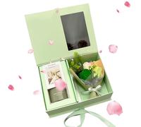Reed Diffuser for Women - Fragrance Diffuser Set | Aromatherapy Diffuser Stick | Get Well Soon Elegant Scented Box | Scented Spa Basket with 120ml | Parf Diffuser Stick