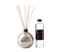 Reed Diffuser Gift Set - Silver & White with Cotton Flower Fragrance