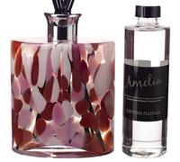 Reed Diffuser Large Ellipse Cylinder in Pink, Red & White with Cotton Flower Fragrance