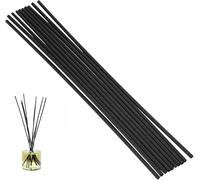 Reed Diffuser Sticks 30 CM Black Fibre Sticks Oil Aroma Diffuser Sticks Natural Wood Rattan Essential Oil Aroma Diffuser Extra Long 4 mm Thick Replacement Refill Sticks for Spa Bedroom Home Office
