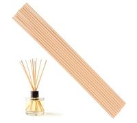 Reed Diffuser Sticks 30 CM Black Fibre Sticks Oil Aroma Diffuser Sticks Natural Wood Rattan Essential Oil Aroma Diffuser Extra Long 4 mm Thick Replacement Refill Sticks for Spa Bedroom (Nature)