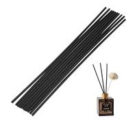 Reed Diffuser Sticks, 50 Pcs Diffuser Sticks Diffuser Reeds Black Fibre Oil Aroma Diffuser Replacement Refill Sticks for Fragrance Oil in Bedroom Home Fragrance Aromatherapy, 4mm*30cm