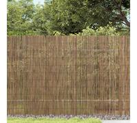 Reed Garden Fence 400x100 cm Natural Brown Reed with Metal Wire Binding Durable