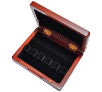 Reed123 Wooden Bassoon Reed Case, Red/Black, for 3/5/10 Reeds (for 5 reeds, Red)