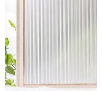 Reeded Glass Privacy Film - White 90x300CM