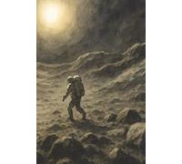 Reeder Road’s Lunar Solitude Journal: Ruled Lined Notebook Featuring a Watercolor Cover of a Astronaut on the Moon, for Writing, Reflection & Creative Exploration (6” x 9”, 100 Pages)