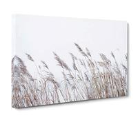 Reeds Blowing in the Wind Canvas Print | Gallery Wrapped 30mm Frame Wall Art | 30x20 inches | Ready to Hang | Modern Picture | Living Room Bedroom Lounge Office