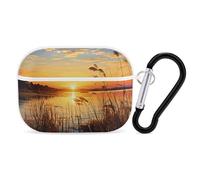 Reeds by The River AirPod Pro Case, Anti Scratch Hard PC Cover with Keychain, AirPod Pro 2nd/1st Case Accessories for Women Men, White-Style
