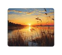 Reeds by the river Mouse Pad with Stitched Edge, Comfortable Mouse Pads with Non-Slip Rubber Base Gaming Mouse Mat Washable Mousepads Computers Laptop Desk Accessories for Office 7.9 x 9.5 in