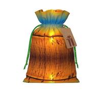 Reeds By The River Printed Drawstring Gift Bags,Various Sizes, Bulk Plastic Packaging Bags