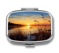 Reeds by The River Weekly AM/PM Pill Organizer.Waterproof Portable Compact Travel Pill Organizers.Small Pill Box for Medicine Holder for Vitamins Medication.