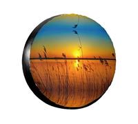 Reeds By The River Wheel Cover14-17 Inch Spare Tyre Cover Fit Traile Rv Suv Truck Tough Tire Wheel Soft Cover