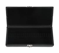 Reeds Case Large Capacity 2 Layers Black PU Leather Reed Storage Box, Double Layer Oboe Reed Holder with Soft Inner Fabric for Musicians, Elegant Anti - Lost Reed Box