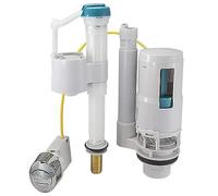 Reeds Dual Flush and Fill Toilet Cistern Kit Toilet Flush Replacement,Universal Toilet Flush Upstand Ball Valve WRAS Approved