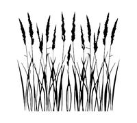 Reeds Wall Decal Tall Grass Vinyl Sticker Nature Lake House Decor Dried Grass Skirting Decal Home Decoration Wall Art Large - 79x82cm