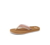 REEF Baja Elena Women's Flip Flops, Brown - Beige - Red - Orange - Blue, 5.5 UK