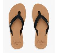 Reef Womens Baja Sands Summer Flip Flops - Black/Tan - 4
