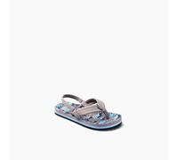 Reef Boys Little Ahi Tan Sharks Sandal - Grey - Size UK 4 Infant