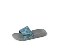 REEF Boys Salt Slide, Painted Blue/Grey, 2 Big Kid