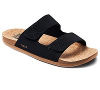 Reef Cushion Tradewind Leather Sandals in Black