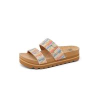 Reef Cushion Vista Hi Women's Sandals Beachy Woven Slide Slip On Flip Flops Size 6