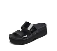 Reef Cushion Vista Higher Sandals UK 4 Black Patent
