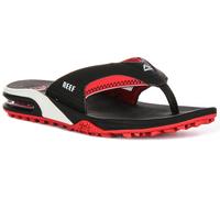 Reef Fanning Pregame Men's Flip Flops Black Red Water Friendly Sandals UK Size 10