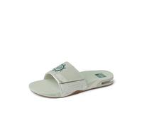 REEF Fanning Slide Men's Bottle Opener Sandal, Arch Support, Durable Outsole, Water Friendly, Sage Sun, 8
