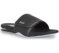 Reef Fanning Slider 3D Logo Bootle Open Toe Mens Sandal Charcoal UK 6 - 11