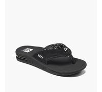 Reef Women's Fanning Flip Flops, Black (Black), 8 UK