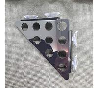 Reef Geeks 10-Hole Corner Frag Rack - Premium Laser-Cut Acrylic Coral Frag Holder with Suction Cups - Compact, High-Flow Design for Reef Tanks & Propagation Systems (Black)