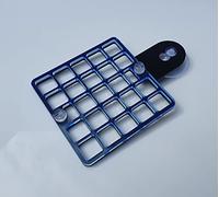 Reef-Geeks Nori and Veggi Feeder for Aquariums (Black-Neon Blue)
